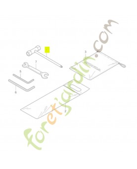 Cle a douille (p16x17) réf. Honda 89216VK9A01