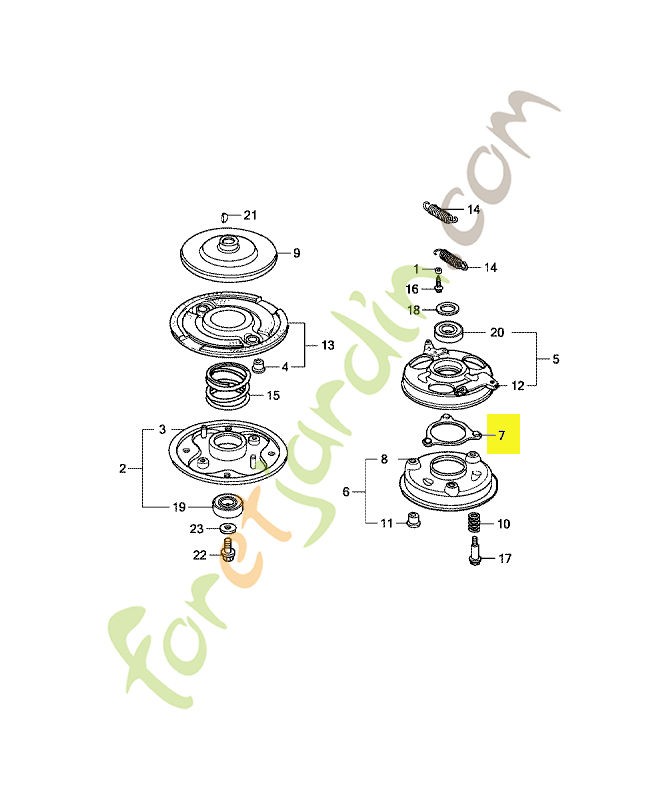 Fixation  réf. Honda 75110VA4000
