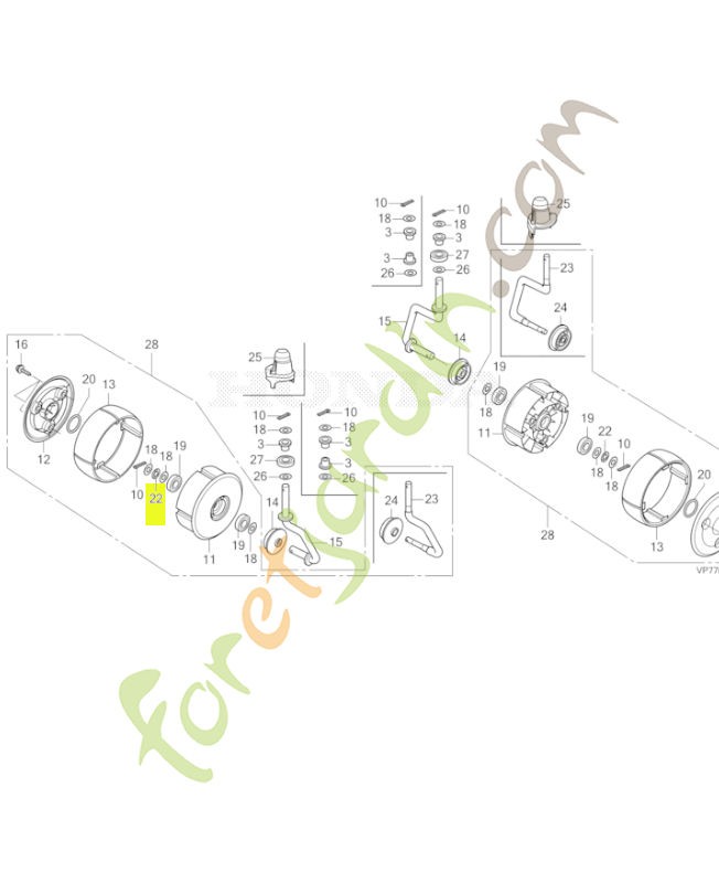 Rondelle de onde, 6mm réf. Honda 90442VP7A00