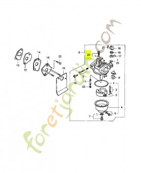 Jeu de gicleur de pilote, réf. Honda 99204ZE00350