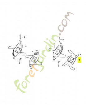 Lame de rotor réf. Honda 72130V18640