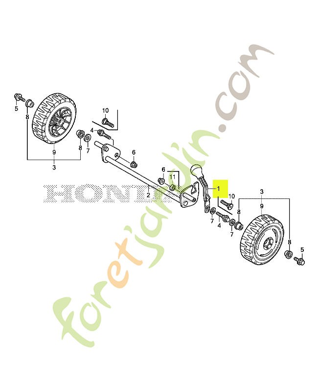 Levier réf. Honda 42950VH3Y10