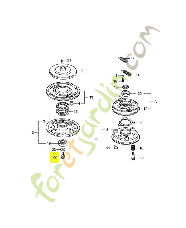 Boulon hex., 10x25 réf. Honda 90105960003