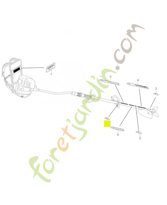 Marque ensemble poignée réf. Honda 87662VL6W00