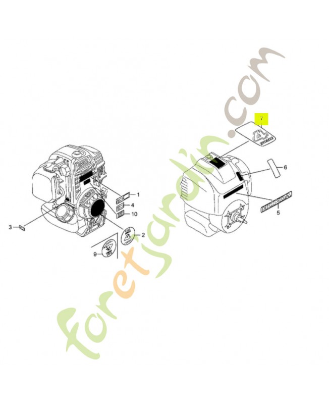 Marque (4-stroke) réf. Honda 87660Z0H000
