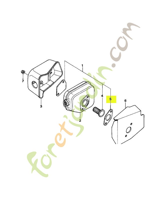 Joint de pot d'échappement réf. Honda 18381ZG9M00