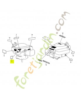 Etiquette d'avertissement réf. Honda 87594VA9000