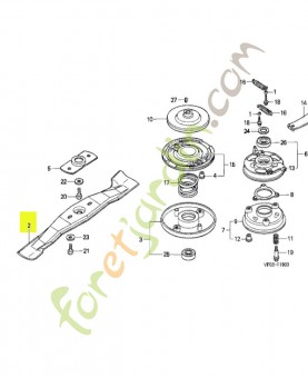 Lame de rotor réf. Honda 72511VB3E41