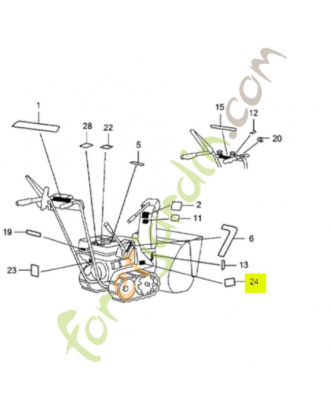 Etiquette d'avertissement réf. Honda 87594767A60