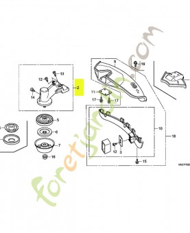 Boitier d'engrenage réf. Honda 41100VL6J31