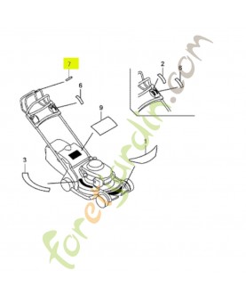 Marque de commande de lame réf. Honda 87588VK8950
