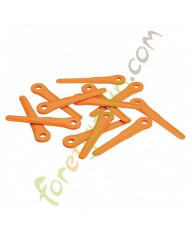 Jeu de 12 couteaux orange polycut STIHL référence 4002-007-1000