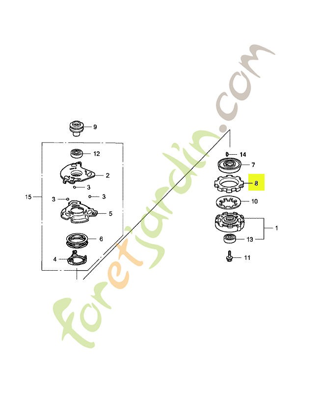 Disque  réf. Honda 75150VE1G02