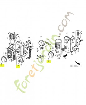 Vis auto-taraudeuse, 4x6 réf. Honda 90055ZE1000