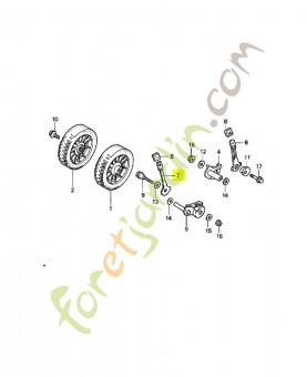 Plaque de regulateur av. réf. Honda 42951VA5000