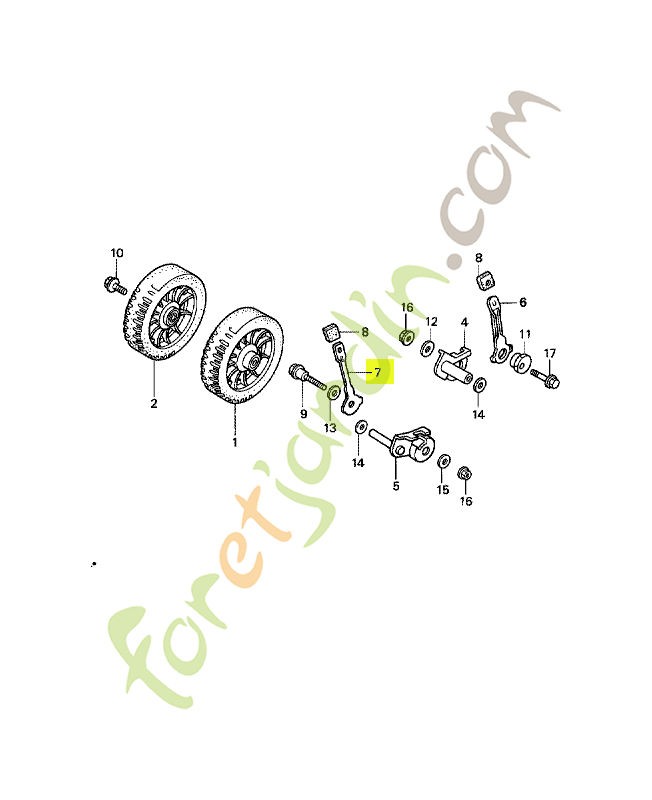 Plaque de regulateur av. réf. Honda 42951VA5000