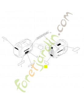 Autocollant mise en garde réf. Honda 87539Z45A60