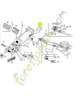 Marque d'indication de réf. Honda 87532VH7B50