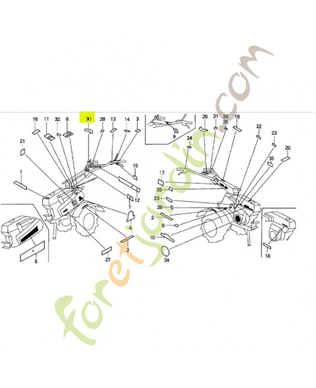 Marque de gaz réf. Honda 87532765630