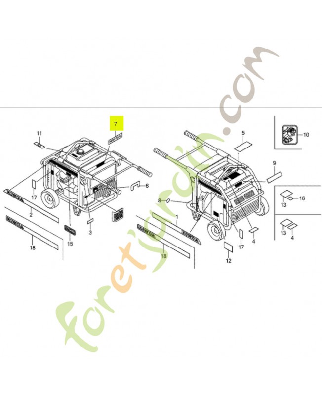 Marque honda réf. Honda 87531Z11A00