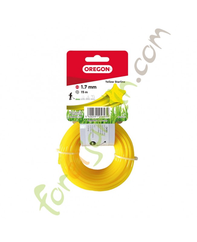 Fil nylon pour débroussailleuse 1.7mm x 15m OREGON