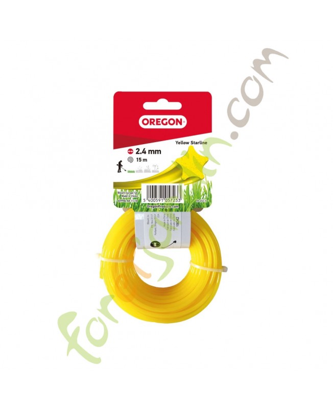 Fil nylon pour débroussailleuse 2.4mm x 15m OREGON