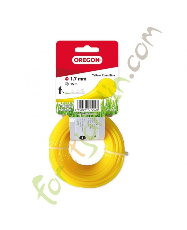 Fil nylon pour debroussailleuse  1.7 mm x 15 m OREGON