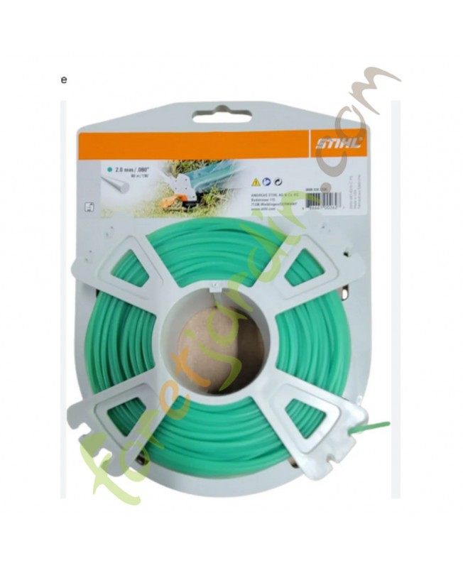 Fil nylon rond silencieux 2,0 mm - 60,0 m Stihl référence 0000-930-2418
