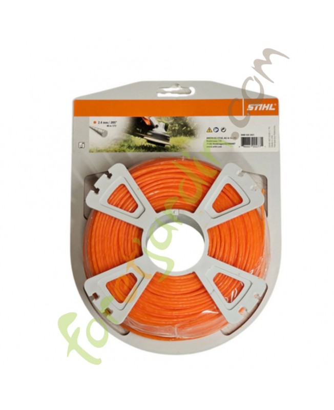 Fil nylon rond silencieux 2,4 mm - 86,0 m Stihl référence 0000-930-2421