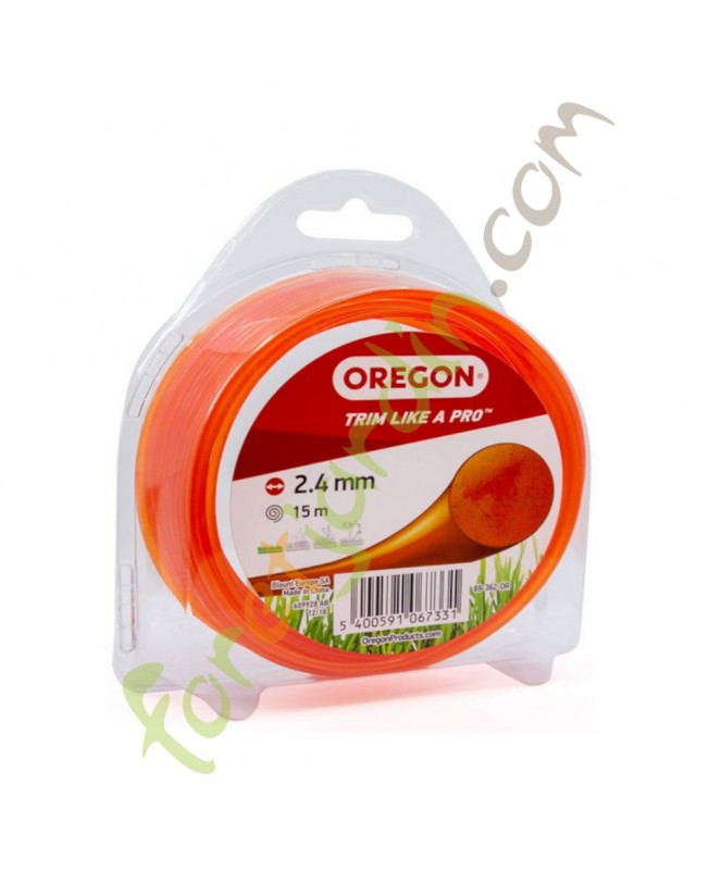 Fil nylon pour débroussailleuse 2.4 mm x 15 m OREGON