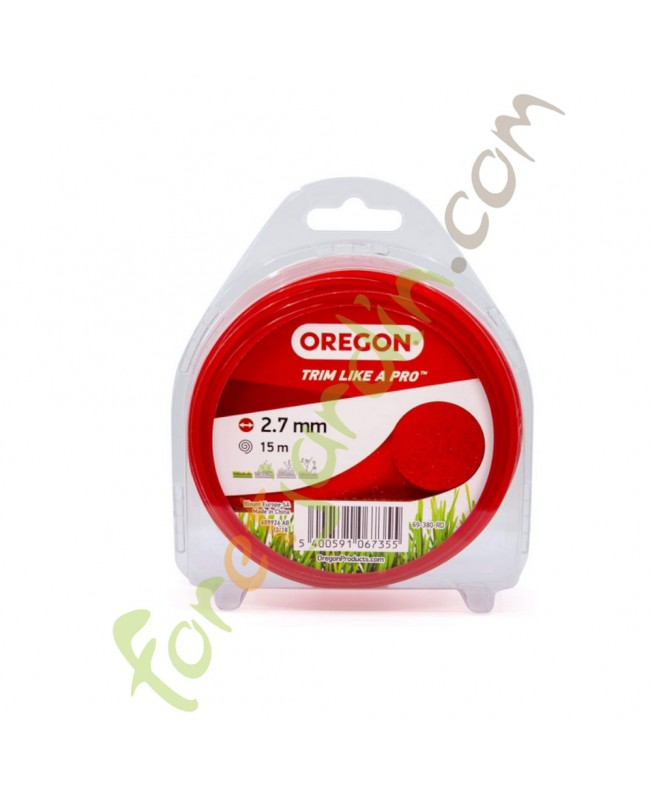 Fil nylon pour débroussailleuse 2.7 mm x 15 m OREGON