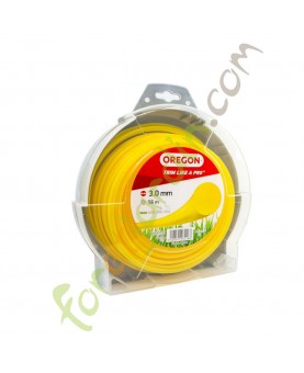 Fil nylon pour débroussailleuse 3. mm x 56 m OREGON référence 69-370-YE