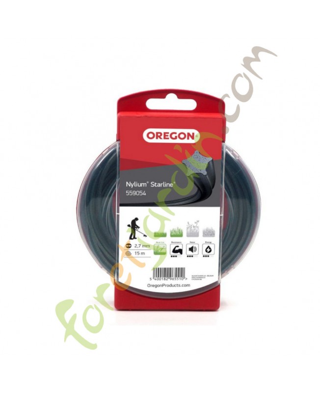 Fil nylon pour débroussailleuse 2.7 mm x 15 m OREGON