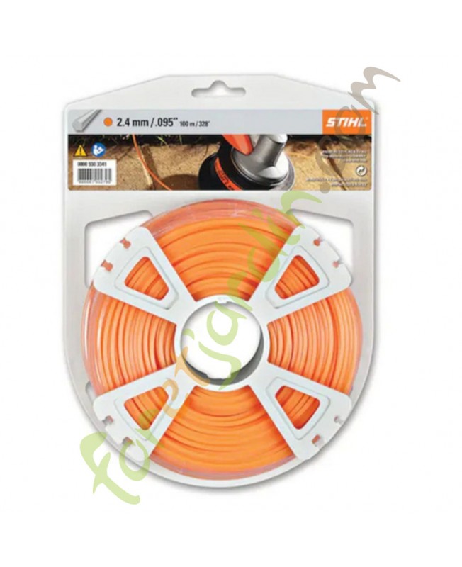 Fil nylon pentagonal 100m - 2,4mm Stihl référence 0000-930-3341