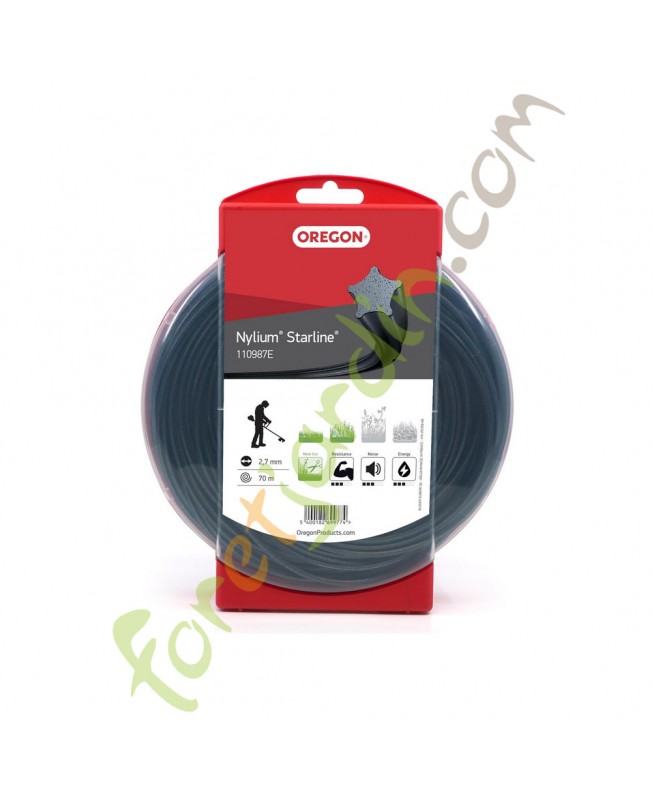 Fil nylon pour débroussailleuse 2.7 mm x 70 m OREGON