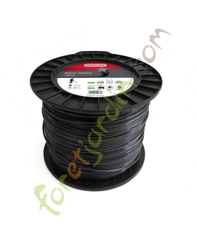 Fil nylon pour débroussailleuse 3.3 mm x 200 m OREGON