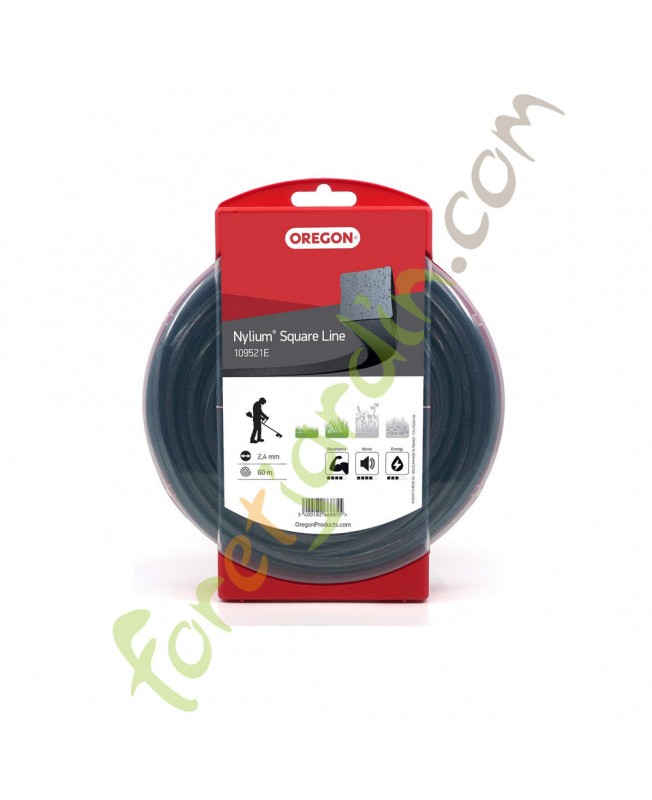 Fil nylon pour débroussailleuse 2.4 mm x 60 m NYLIUM OREGON