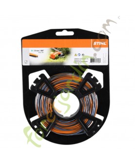 Fil NYLON cruciforme  CF3 Pro 45m - 2mm Stihl référence 0000-930-4318