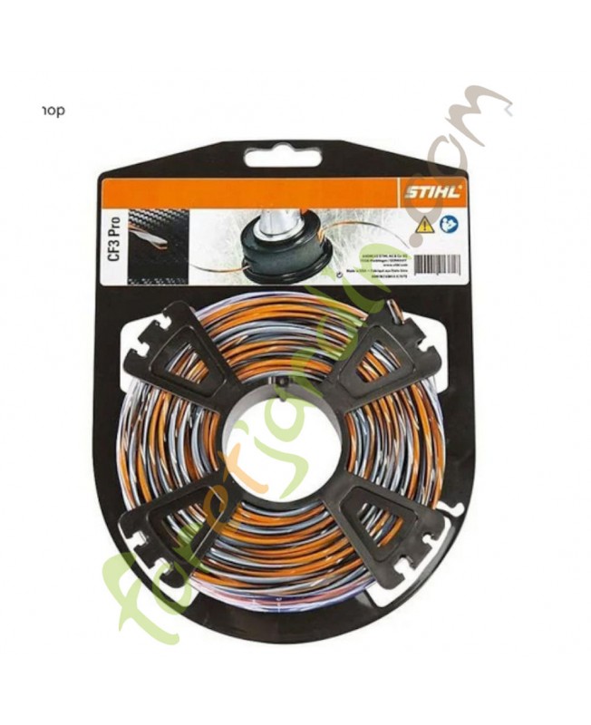 Fil nylon cruciforme CF3 Pro 2.0 mm-91m Stihl réf. 0000-930-4319