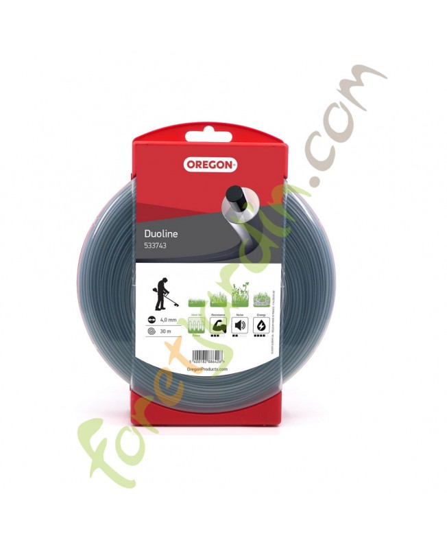 Fil nylon pour débroussailleuse  4.0mm x 30 m OREGON