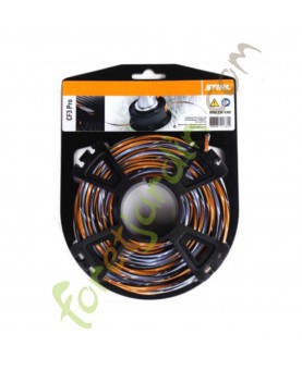 Fil nylon cruciforme CF3 Pro 3,0mm - 22m Stihl référence 0000-930-4302
