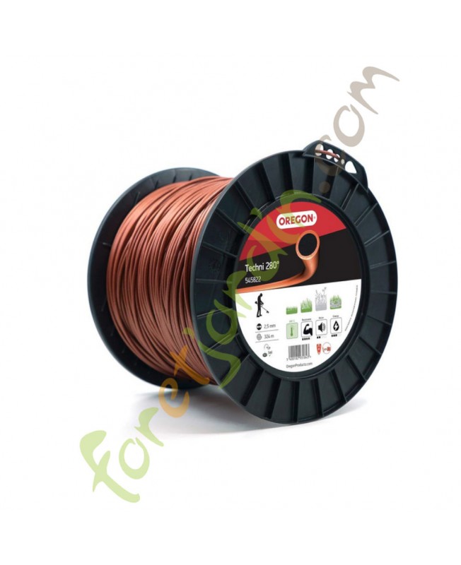 Fil nylon pour débroussailleuse 2.5 mm x 324 m OREGON