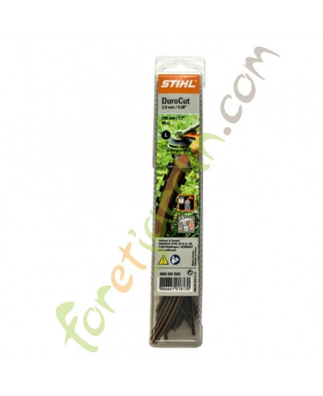 Brins de fil dentelé 2,0 mm - 20cm bronze Stihl