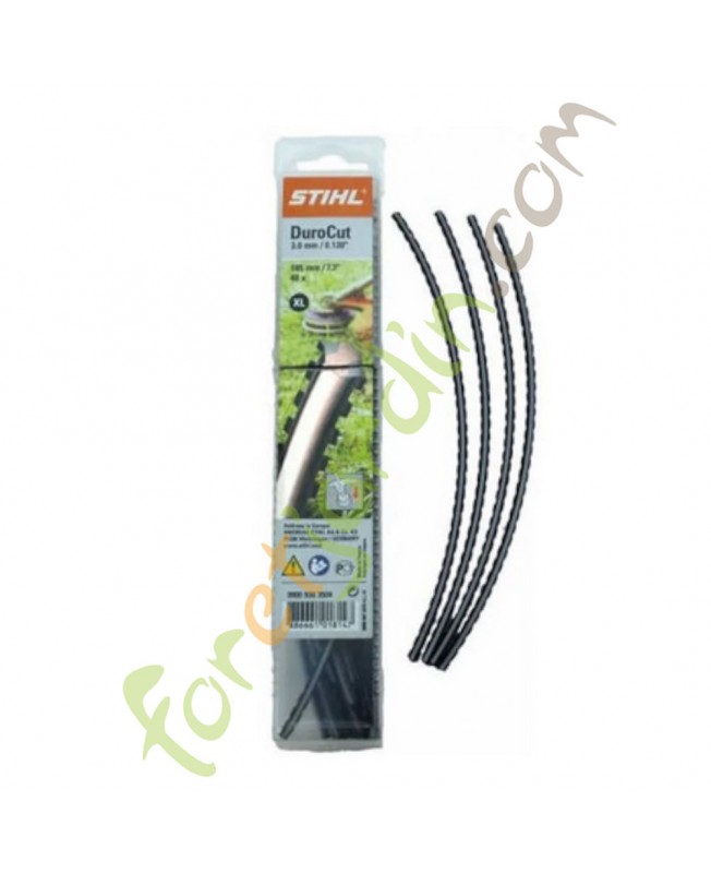 Brins de fil dentelé 3,0 mm - 18.5cm argent Stihl référence 0000-930-3504