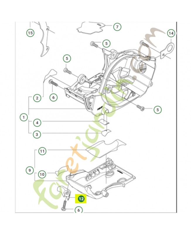 Axe de retenue 522012101- Pièce de détachée Husqvarna