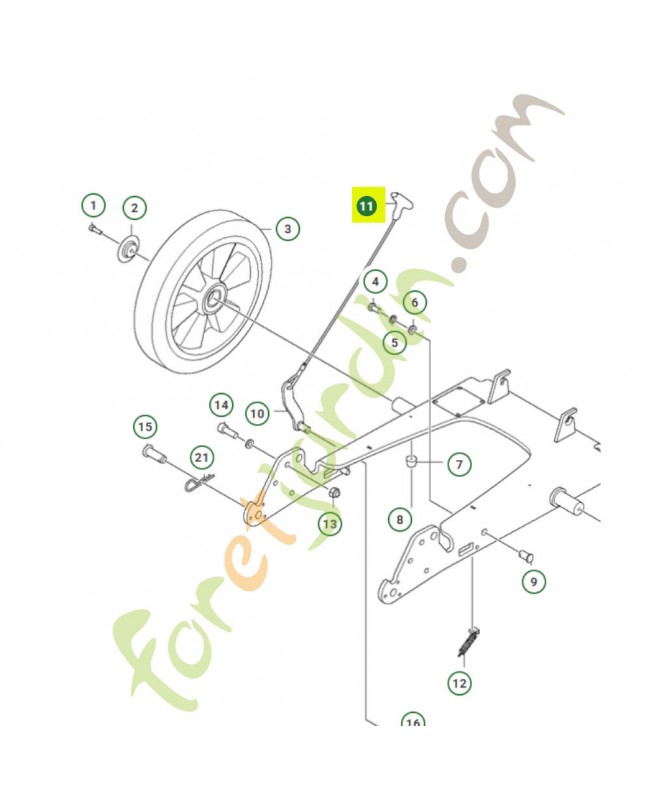 Poignée de démarrage 575489501- Pièce de détachée Husqvarna