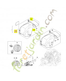 Capot moteur 1140-080-1632- Pièce détachée Stihl / Vicking