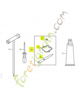 Jeu de pièces de réglage jeu soupapes 4283-007-1001 - Pièce détachée Stihl / Vicking