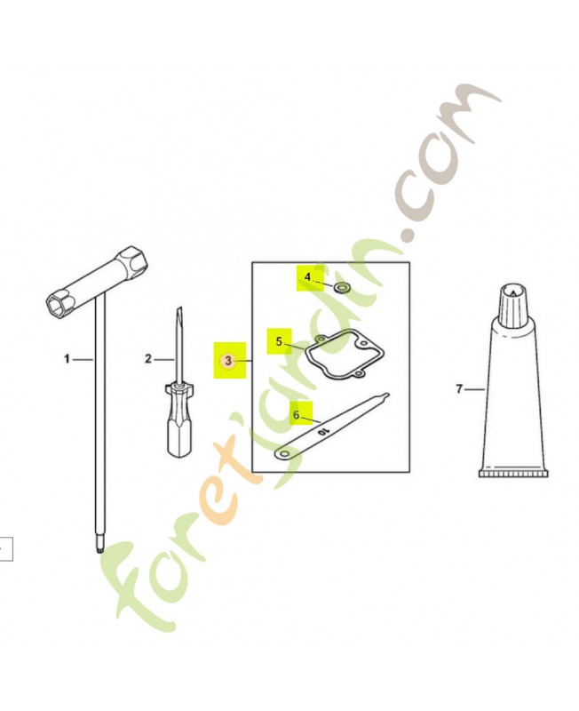 Jeu de pièces de réglage jeu soupapes 4283-007-1001 - Pièce détachée Stihl / Vicking