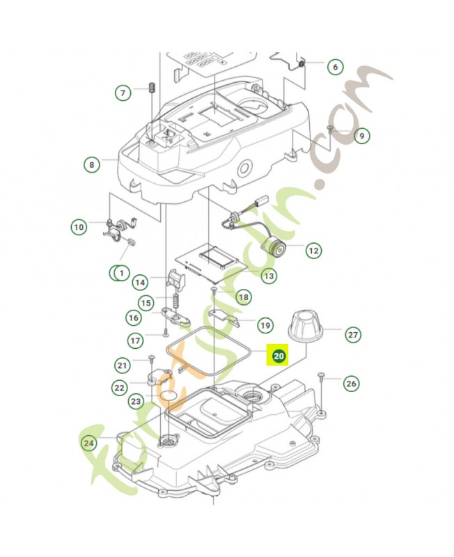 bande d'étanchéité 574874704- Pièce de détachée Husqvarna
